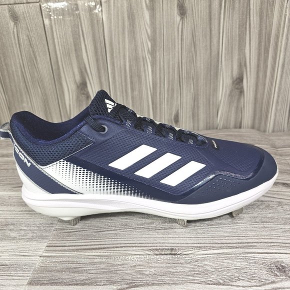Adidas Icon 7 Low Top Metal Baseball Cleats-Navy/White-S23853-Men\'s Size 13 NEW main image 11
